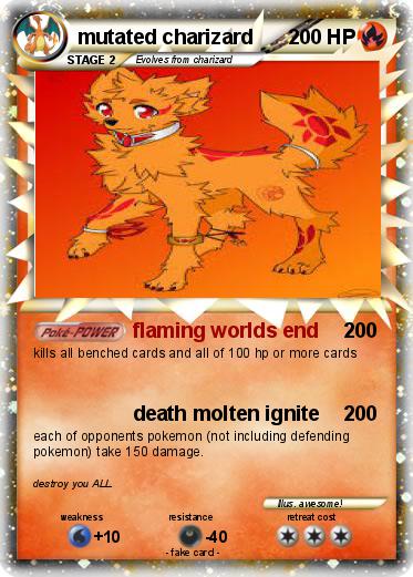 Pokemon mutated charizard