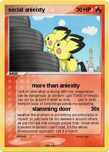 Pokemon social anieixty