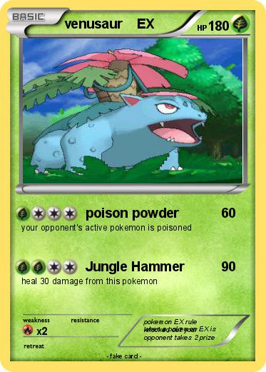 Pokemon venusaur    EX