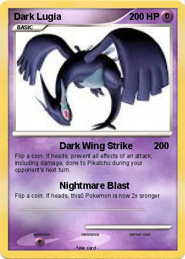 Pokemon Dark Lugia