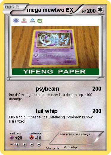 Pokemon mega mewtwo EX