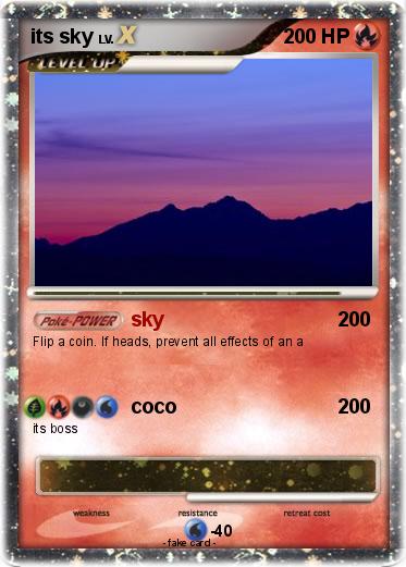 Pokemon its sky