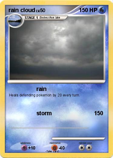 Pokemon rain cloud