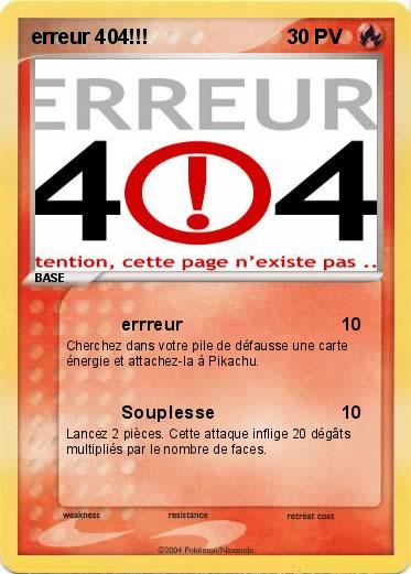 Pokemon erreur 404!!!