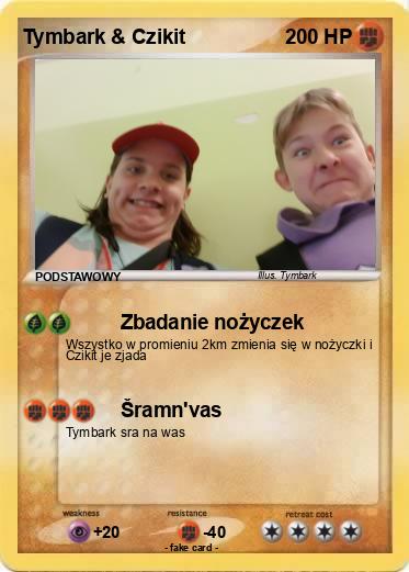 Pokemon Tymbark & Czikit