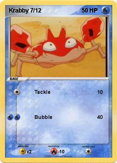 Pokemon Krabby 7/12