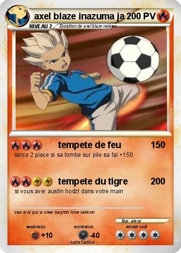 Pokemon axel blaze inazuma ja