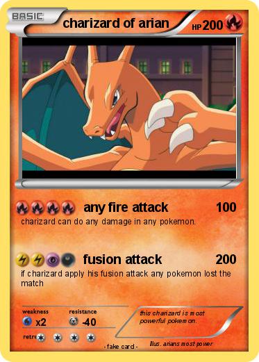 Pokemon charizard of arian