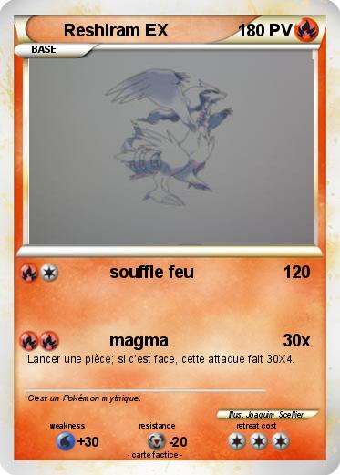 Pokemon Reshiram EX