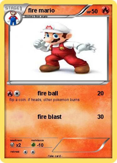Pokemon fire mario