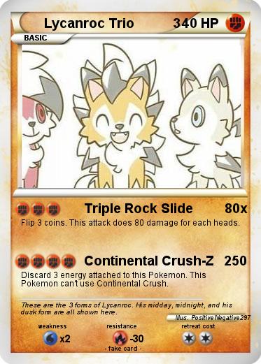 Pokemon Lycanroc Trio           3