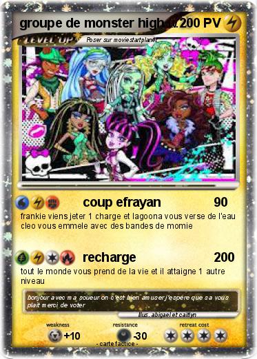 Pokemon groupe de monster high