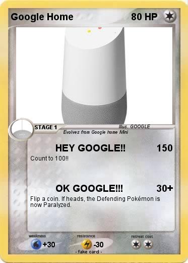 Pokemon Google Home