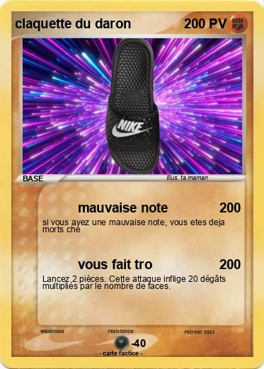 Pokemon claquette du daron