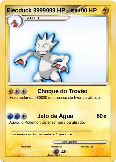 Pokemon Elecduck 9999999 HP