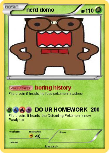 Pokemon nerd domo