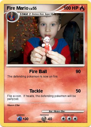 Pokemon Fire Mario