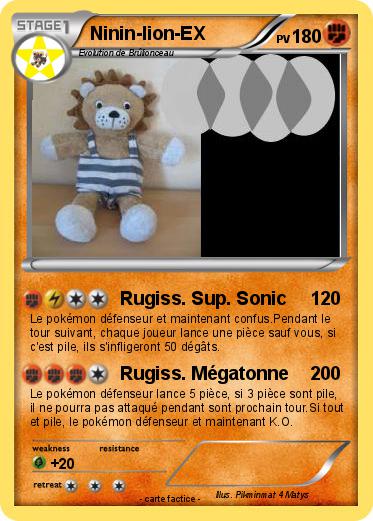 Pokemon Ninin-lion-EX