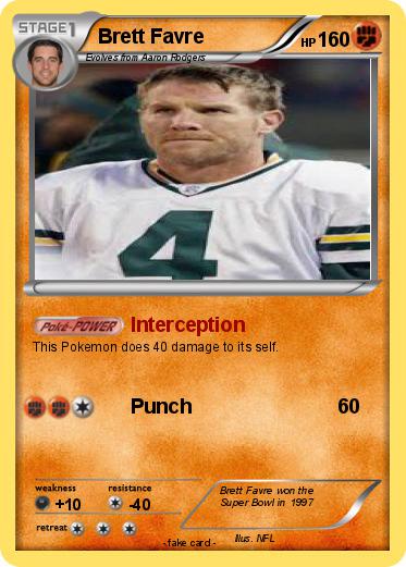 Pokemon Brett Favre