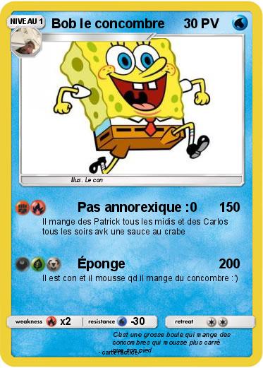 Pokemon Bob le concombre
