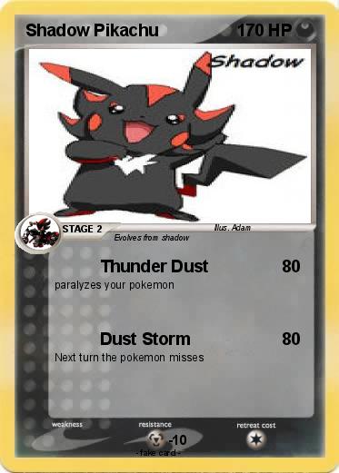 Pokemon Shadow Pikachu
