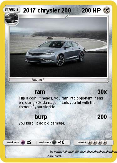 Pokemon 2017 chrysler 200