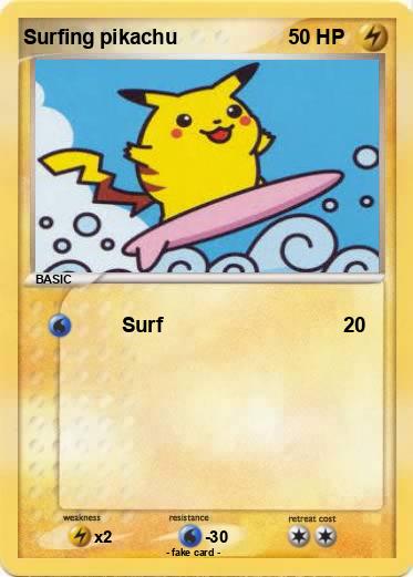 Pokemon Surfing pikachu