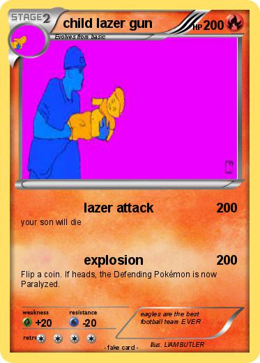 Pokemon child lazer gun