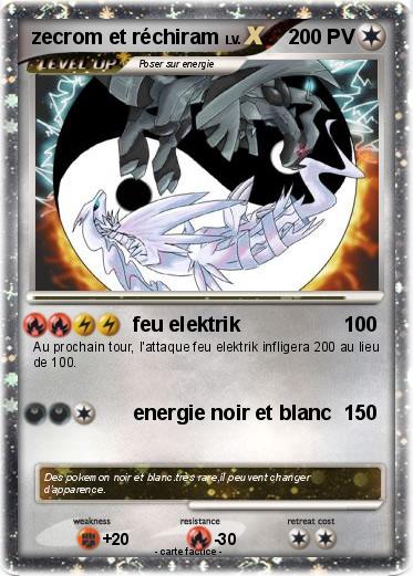 Pokemon zecrom et réchiram