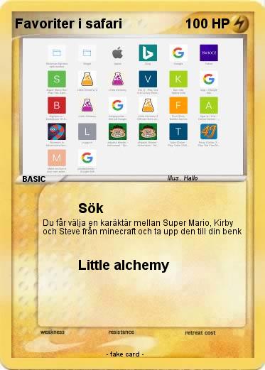 Pokemon Favoriter i safari