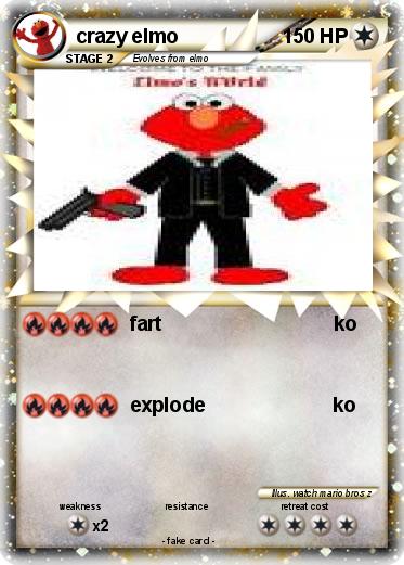 Pokemon crazy elmo