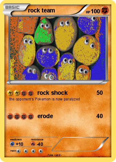 Pokemon rock team