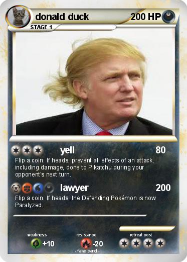Pokemon donald duck