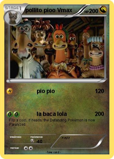 Pokemon pollito pioo Vmax