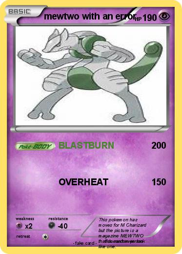 Pokemon mewtwo with an error