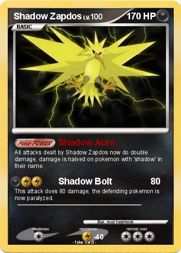 Pokemon Shadow Zapdos