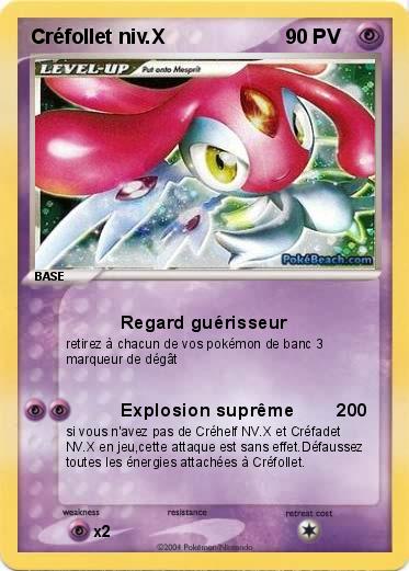 Pokemon Créfollet niv.X