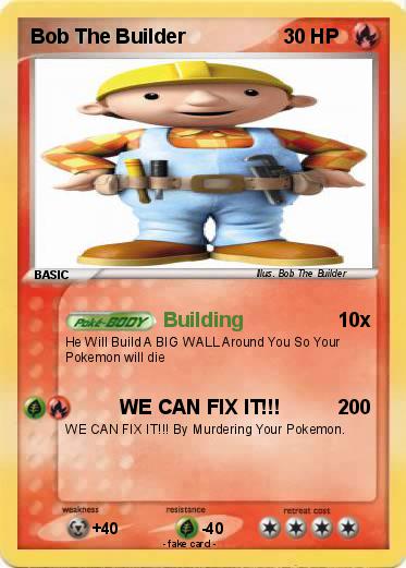 Pokemon Bob The Builder