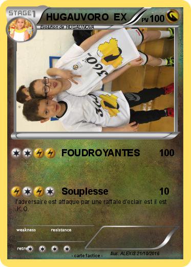 Pokemon HUGAUVORO  EX