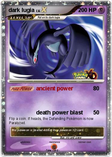 Pokemon dark lugia