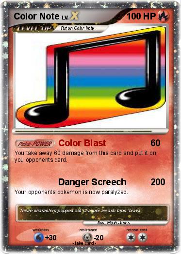 Pokemon Color Note