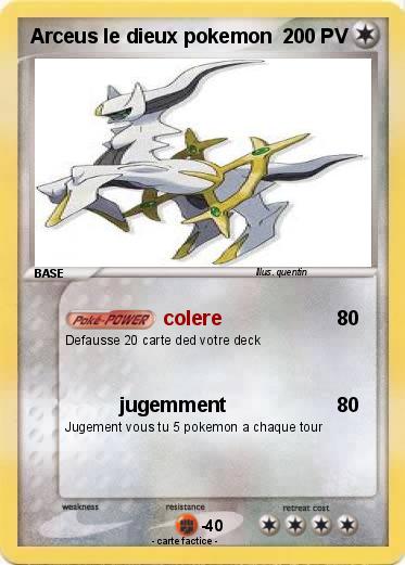 Pokemon Arceus le dieux pokemon