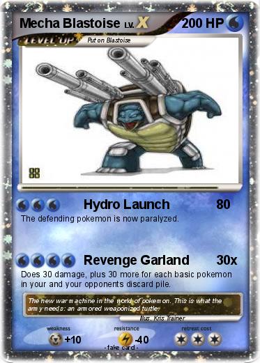Pokemon Mecha Blastoise