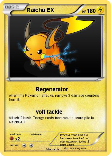 Pokemon Raichu EX