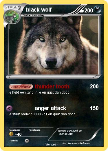 Pokemon black wolf