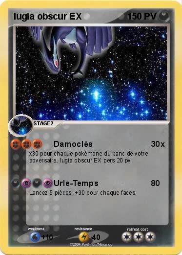 Pokemon lugia obscur EX