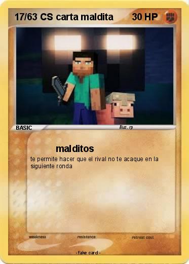 Pokemon 17/63 CS carta maldita