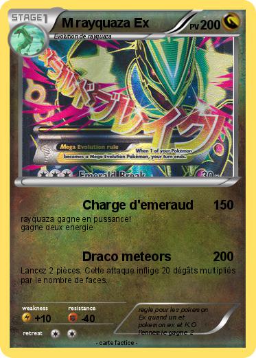 Pokemon M rayquaza Ex