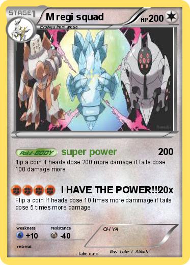 Pokemon M regi squad