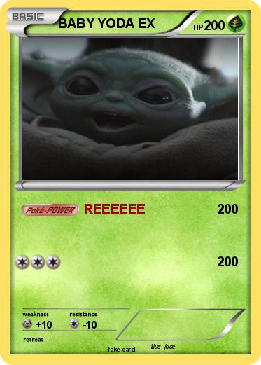 Pokemon BABY YODA EX